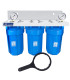 Zestaw 3 korpusów Big Blue 10" z płytkami Aquafilter FL3B10