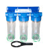 Zestaw 3 Korpusów 10" TRIPLE Aquafilter FHPRCL1-B-TRIPLE Gwint 1"