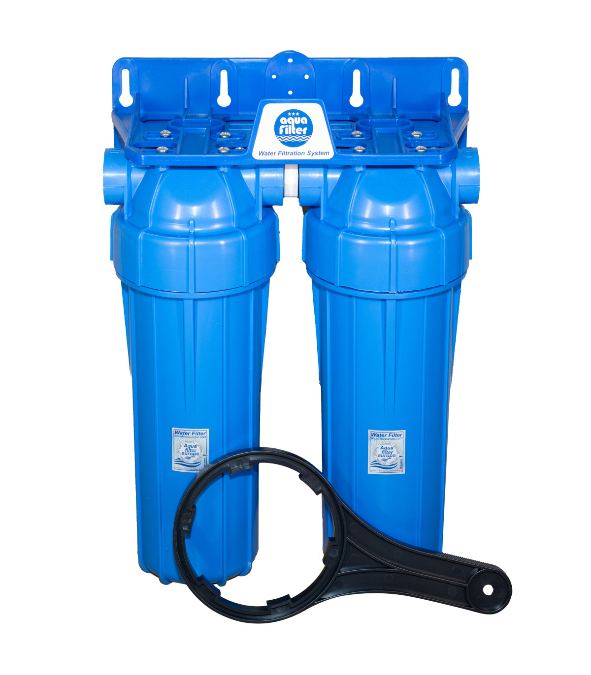 Zestaw 2 Korpusów 10" TWIN Aquafilter FHPRN12-B-TWIN Gwint 1/2"