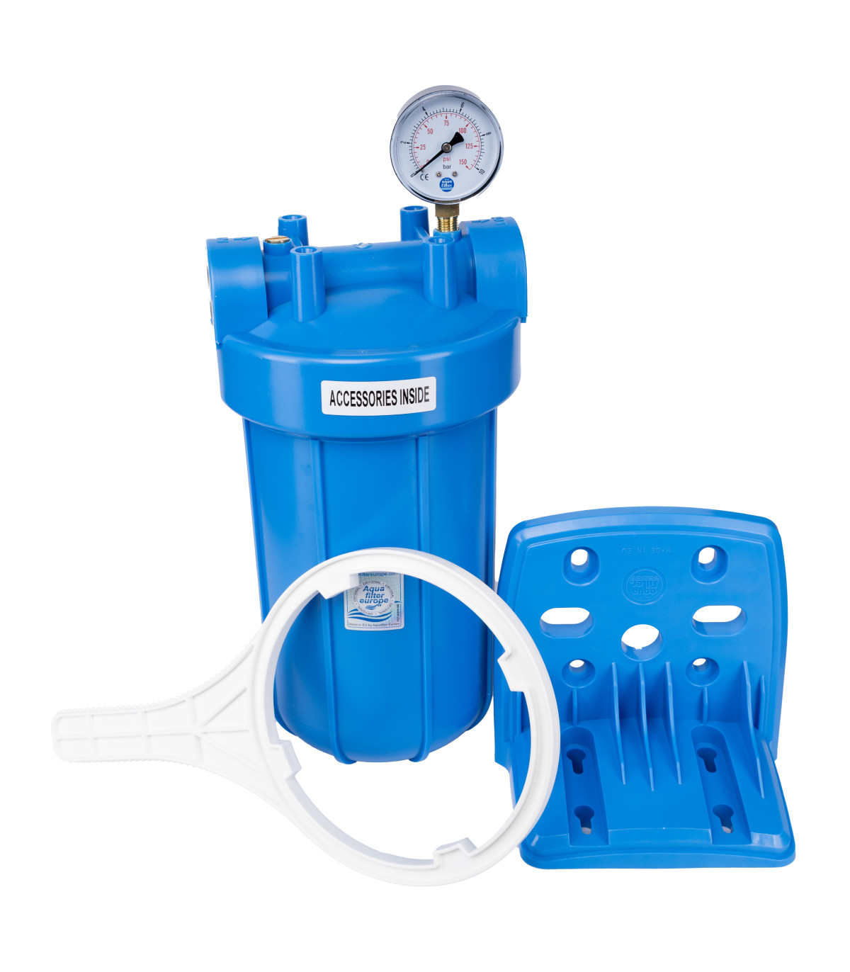 Korpus Big Blue 10" Aquafilter FH10B1-B-WB z Manometrem | Filtrus