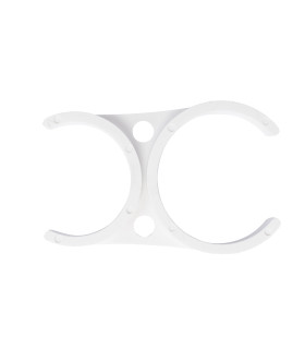 Uchwyt mocujący podwójny 2" x 2,5" biały