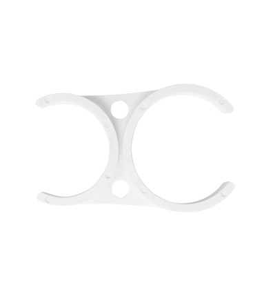 Uchwyt mocujący podwójny 2" x 2,5" biały